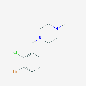 molecular formula C13H18BrClN2 B8123392 1-(3-Bromo-2-chloro-benzyl)-4-ethyl-piperazine 