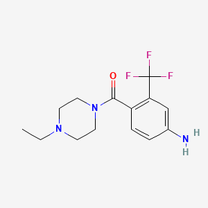 (4-Amino-2-(trifluoromethyl)phenyl)(4-ethylpiperazin-1-yl)methanone