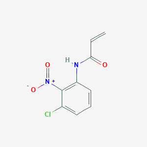 molecular formula C9H7ClN2O3 B8123430 N-(3-chloro-2-nitrophenyl)prop-2-enamide 