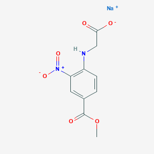 molecular formula C10H9N2NaO6 B8123442 Sodium N-[4-(methoxycarbonyl)-2-nitrophenyl]glycine 