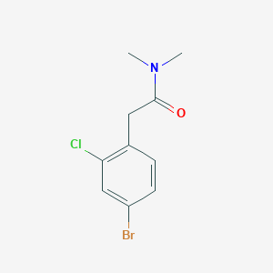 molecular formula C10H11BrClNO B8123465 2-(4-Bromo-2-chlorophenyl)-N,N-dimethylacetamide 
