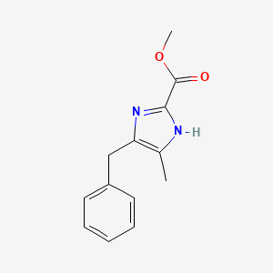 molecular formula C13H14N2O2 B8123479 Methyl 4-Benzyl-5-methyl-1H-imidazole-2-carboxylate 