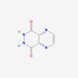 molecular formula C6H4N4O2 B081235 6,7-二氢吡嗪并[2,3-d]哒嗪-5,8-二酮 CAS No. 13480-40-5