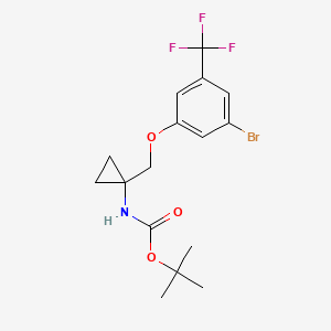 [1-(3-Bromo-5-trifluoromethyl-phenoxymethyl)-cyclopropyl]-carbamic acid tert-butyl ester