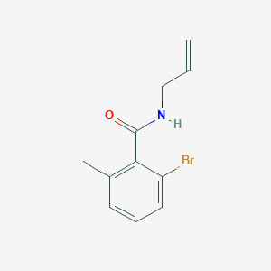 molecular formula C11H12BrNO B8123520 2-Bromo-6-methyl-N-(prop-2-en-1-yl)benzamide 