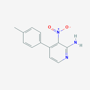 molecular formula C12H11N3O2 B8123563 3-Nitro-4-(p-tolyl)pyridin-2-amine 