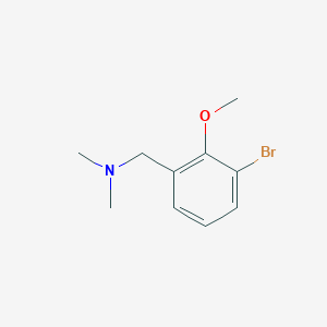 molecular formula C10H14BrNO B8123588 [(3-Bromo-2-methoxyphenyl)methyl]dimethylamine 
