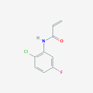 molecular formula C9H7ClFNO B8123623 N-(2-chloro-5-fluorophenyl)prop-2-enamide 