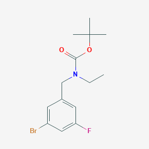 molecular formula C14H19BrFNO2 B8123710 tert-Butyl 3-bromo-5-fluorobenzyl(ethyl)carbamate 