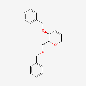 molecular formula C20H22O3 B8123742 (2R,3S) 3-Benzyloxy-2-benzyloxymethyl-3,6-dihydro-2H-pyran 