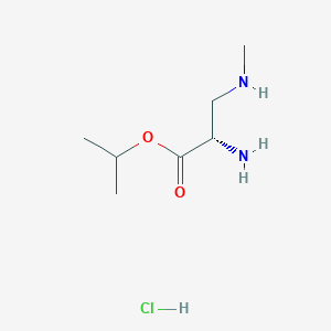 molecular formula C7H17ClN2O2 B8123815 Isopropyl (S)-2-Amino-3-(methylamino)propanoate HCl 