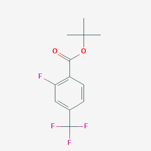 molecular formula C12H12F4O2 B8123864 Tert-butyl 2-fluoro-4-(trifluoromethyl)benzoate 