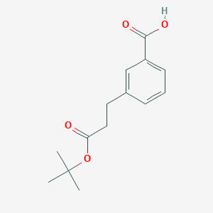 molecular formula C14H18O4 B8123875 3-(3-Tert-butoxy-3-oxopropyl)benzoic acid 
