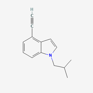 molecular formula C14H15N B8123876 4-Ethynyl-1-isobutyl-1H-indole 