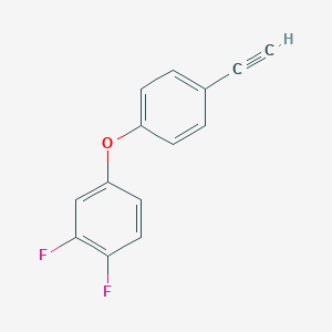 molecular formula C14H8F2O B8123895 4-(4-Ethynyl-phenoxy)-1,2-difluoro-benzene 
