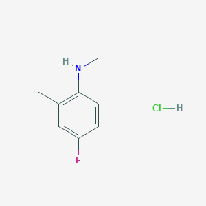 molecular formula C8H11ClFN B8123914 (4-Fluoro-2-methylphenyl)-methylamine hydrochloride 