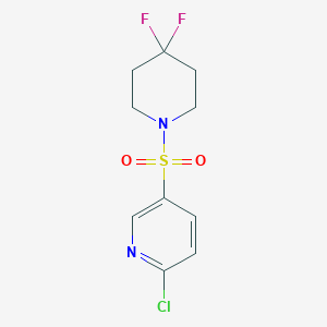 2-Chloro-5-((4,4-difluoropiperidin-1-yl)sulfonyl)pyridine