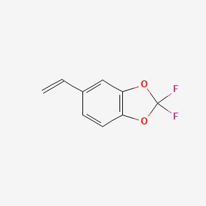molecular formula C9H6F2O2 B8124000 2,2-Difluoro-5-vinyl-benzo[1,3]dioxole 
