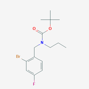 molecular formula C15H21BrFNO2 B8124048 tert-Butyl 2-bromo-4-fluorobenzyl(propyl)carbamate 