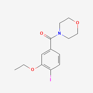 molecular formula C13H16INO3 B8124128 (3-Ethoxy-4-iodophenyl)(morpholin-4-yl)methanone 