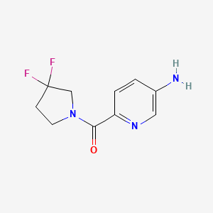molecular formula C10H11F2N3O B8124173 (5-Amino-pyridin-2-yl)-(3,3-difluoro-pyrrolidin-1-yl)-methanone 