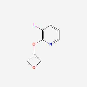 molecular formula C8H8INO2 B8124176 3-Iodo-2-(oxetan-3-yloxy)-pyridine 