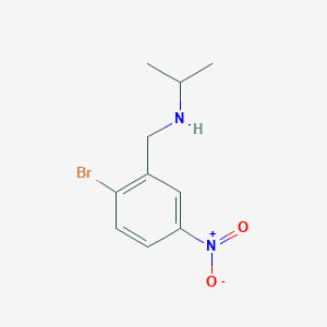 molecular formula C10H13BrN2O2 B8124213 (2-Bromo-5-nitro-benzyl)-isopropyl-amine 