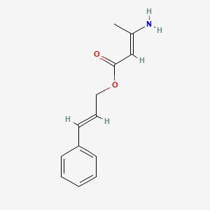 molecular formula C13H15NO2 B8124281 (E)-3-Amino-2-butenoic acid 3-phenyl-2-propenyl ester 