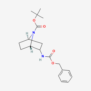 molecular formula C19H26N2O4 B8124335 (+/-)-endo-7-Boc-7-Azabicyclo[2.2.1]heptan-2-yl benzylcarbamate 