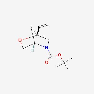molecular formula C12H19NO3 B8124363 tert-butyl (1S,4S)-1-ethenyl-2-oxa-5-azabicyclo[2.2.1]heptane-5-carboxylate 
