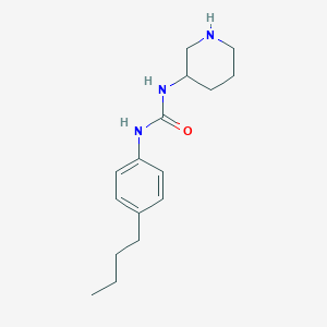 molecular formula C16H25N3O B8124368 1-(4-Butylphenyl)-3-piperidin-3-yl-urea 