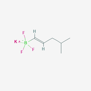 molecular formula C6H11BF3K B8124464 potassium;trifluoro-[(E)-4-methylpent-1-enyl]boranuide 