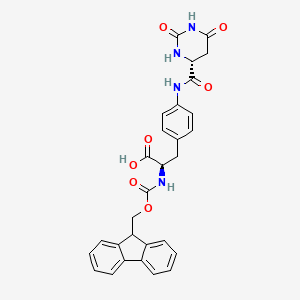 molecular formula C29H26N4O7 B8124559 Fmoc-D-Aph(D-Hor)-OH CAS No. 2504148-17-6