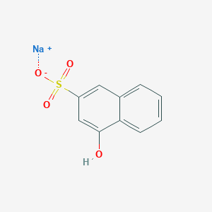 molecular formula C10H7NaO4S B081246 4-羟基萘-2-磺酸钠 CAS No. 13935-00-7