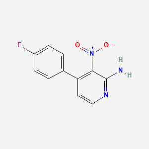 4-(4-Fluorophenyl)-3-nitropyridin-2-amine