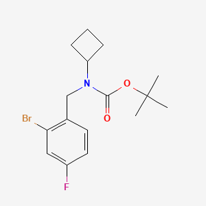 molecular formula C16H21BrFNO2 B8124725 tert-Butyl 2-bromo-4-fluorobenzyl(cyclobutyl)carbamate 