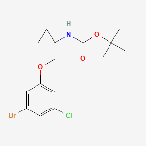 Tert-butyl (1-((3-bromo-5-chlorophenoxy)methyl)cyclopropyl)carbamate