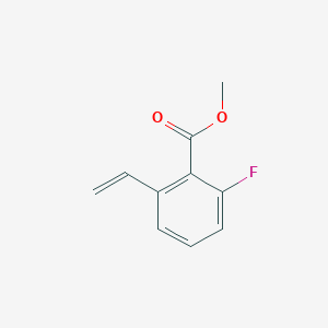 molecular formula C10H9FO2 B8124758 Methyl 2-fluoro-6-vinylbenzoate 
