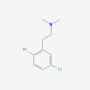 molecular formula C10H13BrClN B8124808 [2-(2-Bromo-5-chlorophenyl)-ethyl]-dimethylamine 