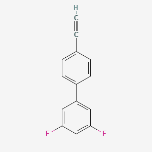 molecular formula C14H8F2 B8124815 4'-Ethynyl-3,5-difluorobiphenyl 