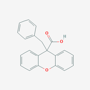 molecular formula C21H16O3 B8124905 9-Benzyl-9H-xanthene-9-carboxylic acid 