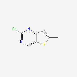 molecular formula C7H5ClN2S B8124948 2-Chloro-6-methyl-thieno[3,2-d]pyrimidine 