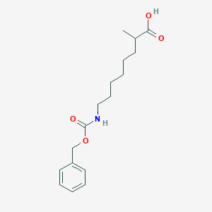molecular formula C17H25NO4 B8124994 8-(((Benzyloxy)carbonyl)amino)-2-methyloctanoic acid 