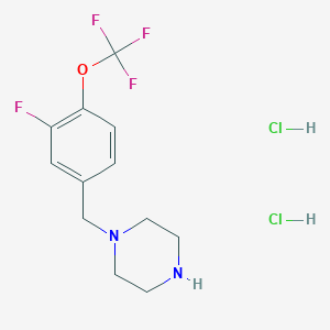1-(3-Fluoro-4-trifluoromethoxy-benzyl)-piperazine dihydrochloride