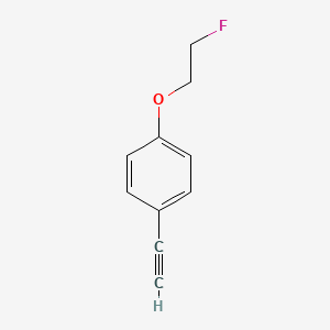 molecular formula C10H9FO B8125275 1-Ethynyl-4-(2-fluoro-ethoxy)-benzene 