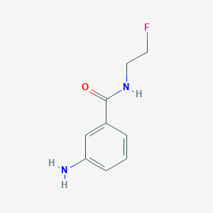 molecular formula C9H11FN2O B8125291 3-Amino-N-(2-fluoro-ethyl)-benzamide 