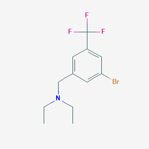 molecular formula C12H15BrF3N B8125299 (3-Bromo-5-trifluoromethylbenzyl)-diethylamine 