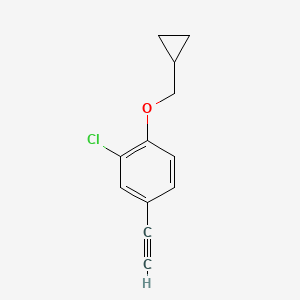 2-Chloro-1-cyclopropylmethoxy-4-ethynylbenzene