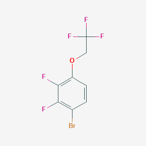 molecular formula C8H4BrF5O B8125438 1-Bromo-2,3-difluoro-4-(2,2,2-trifluoroethoxy)benzene 