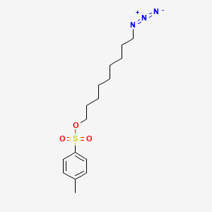 molecular formula C16H25N3O3S B8125469 Toluene-4-sulfonic acid 9-azidononyl ester 